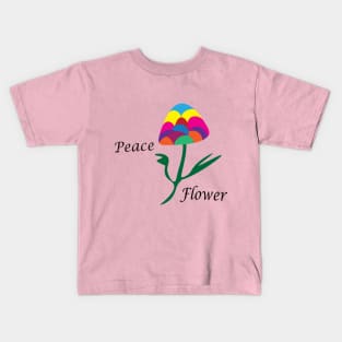 Peace Flower Kids T-Shirt